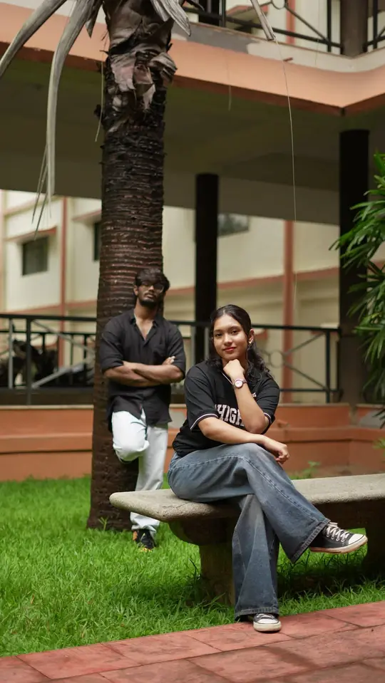 Couple dance shoot on campus