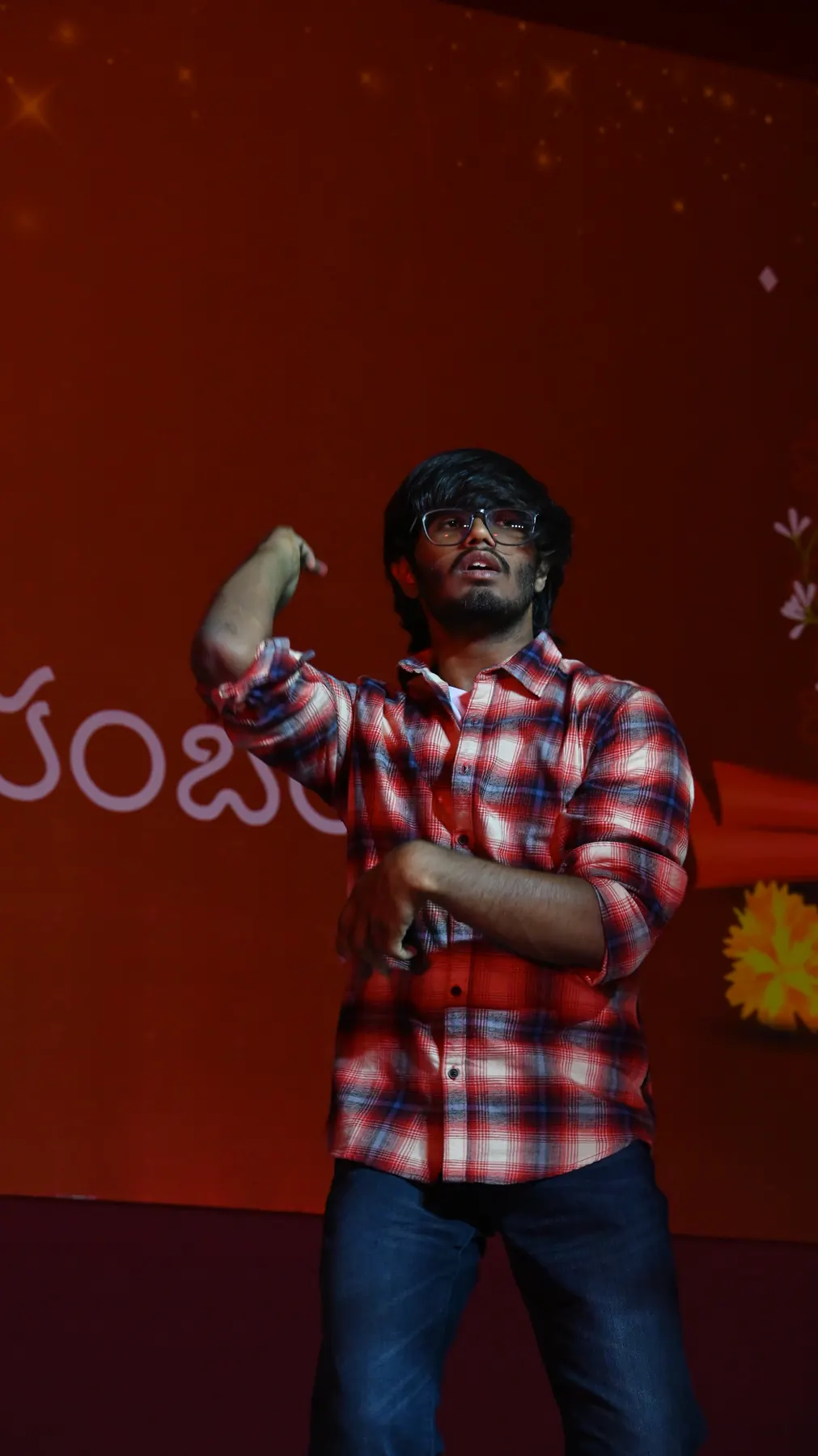 Suhas performing at Ugadi 2025